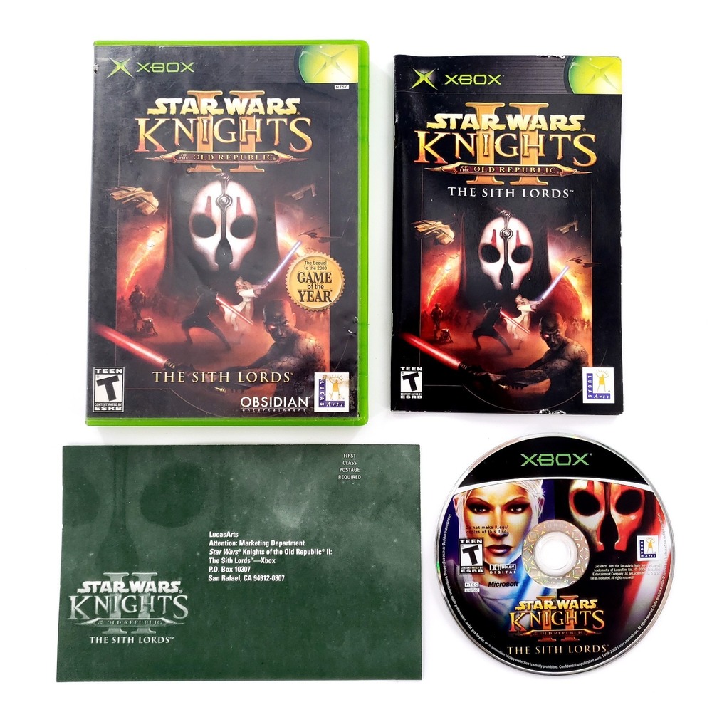 Star Wars: Knights of the Old Republic II The Sith Lords Microsoft Xbox Complete